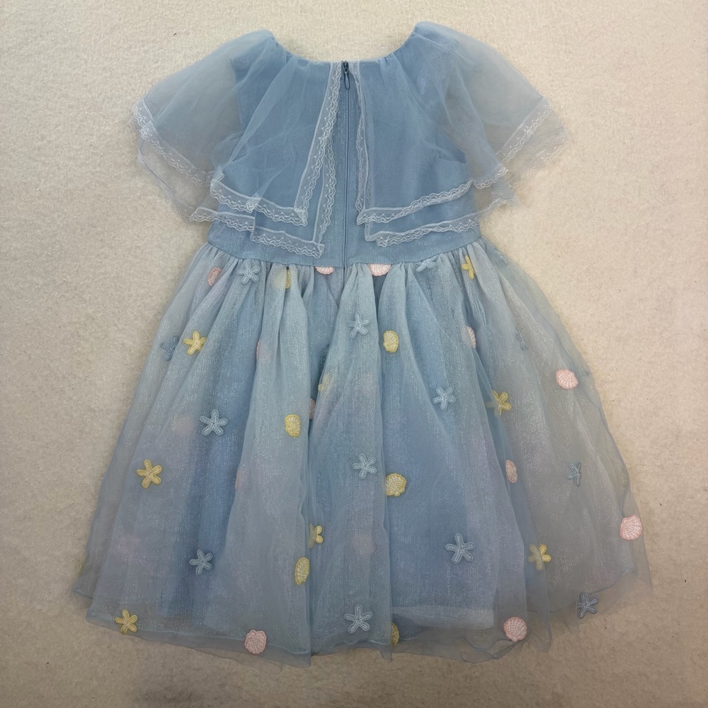 Dave & Bella Girls Blue Party Princess Dress Size 7 - Picture 7 of 7